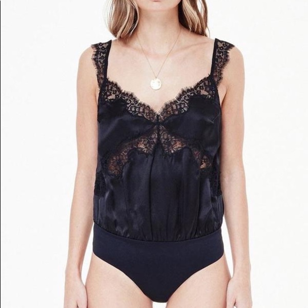 The Mindy Bodysuit in Black
CAMI NYC
